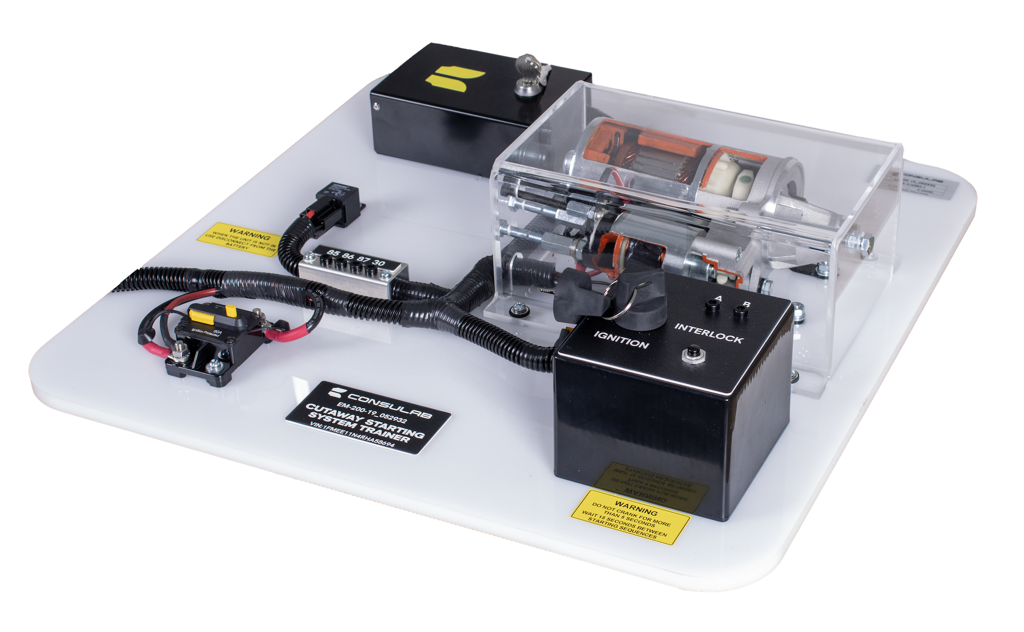 Consulab EM-200-19 Cutaway starting system trainer