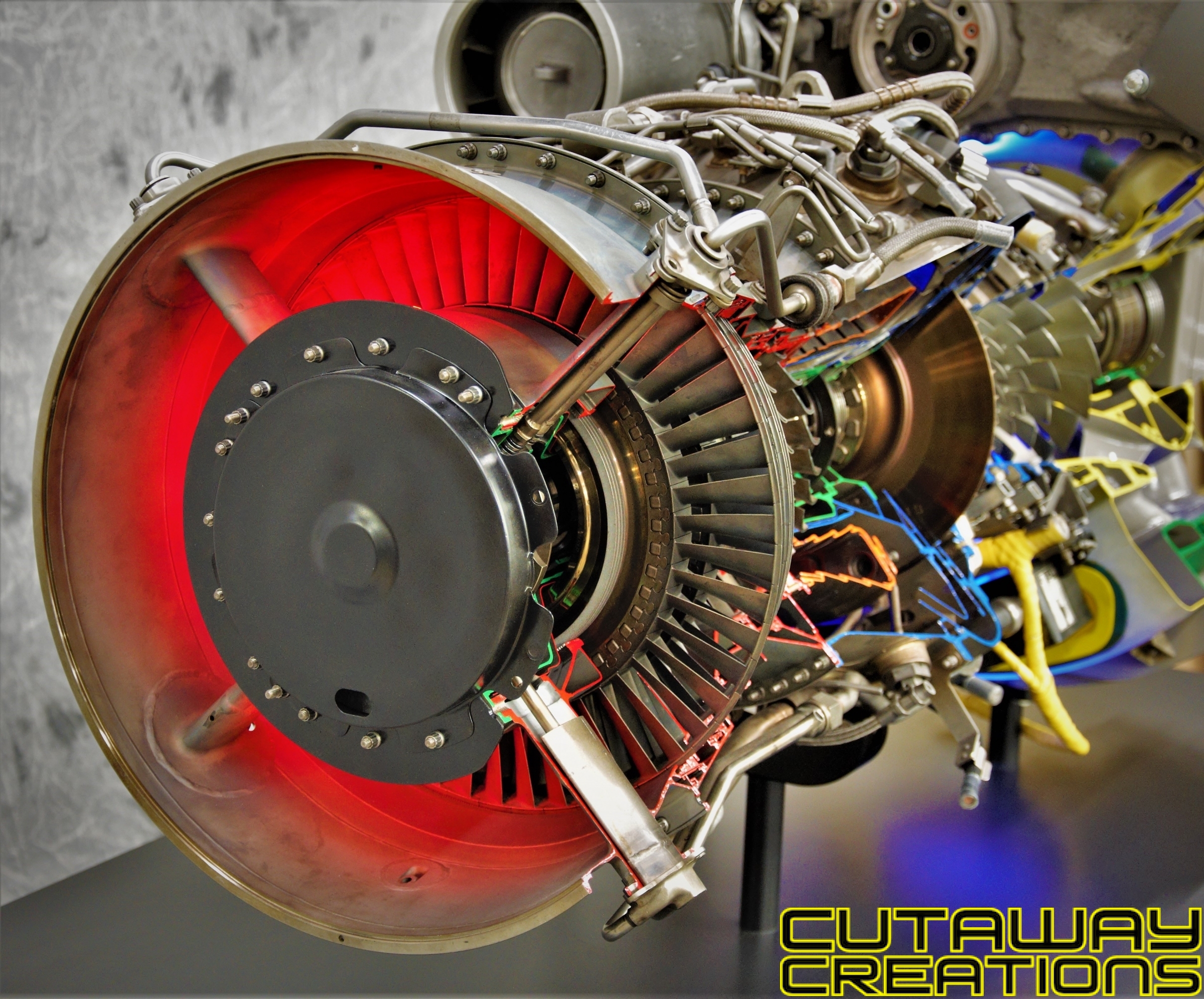 Black Hawk Ge T700 Engine Cutaway Creations