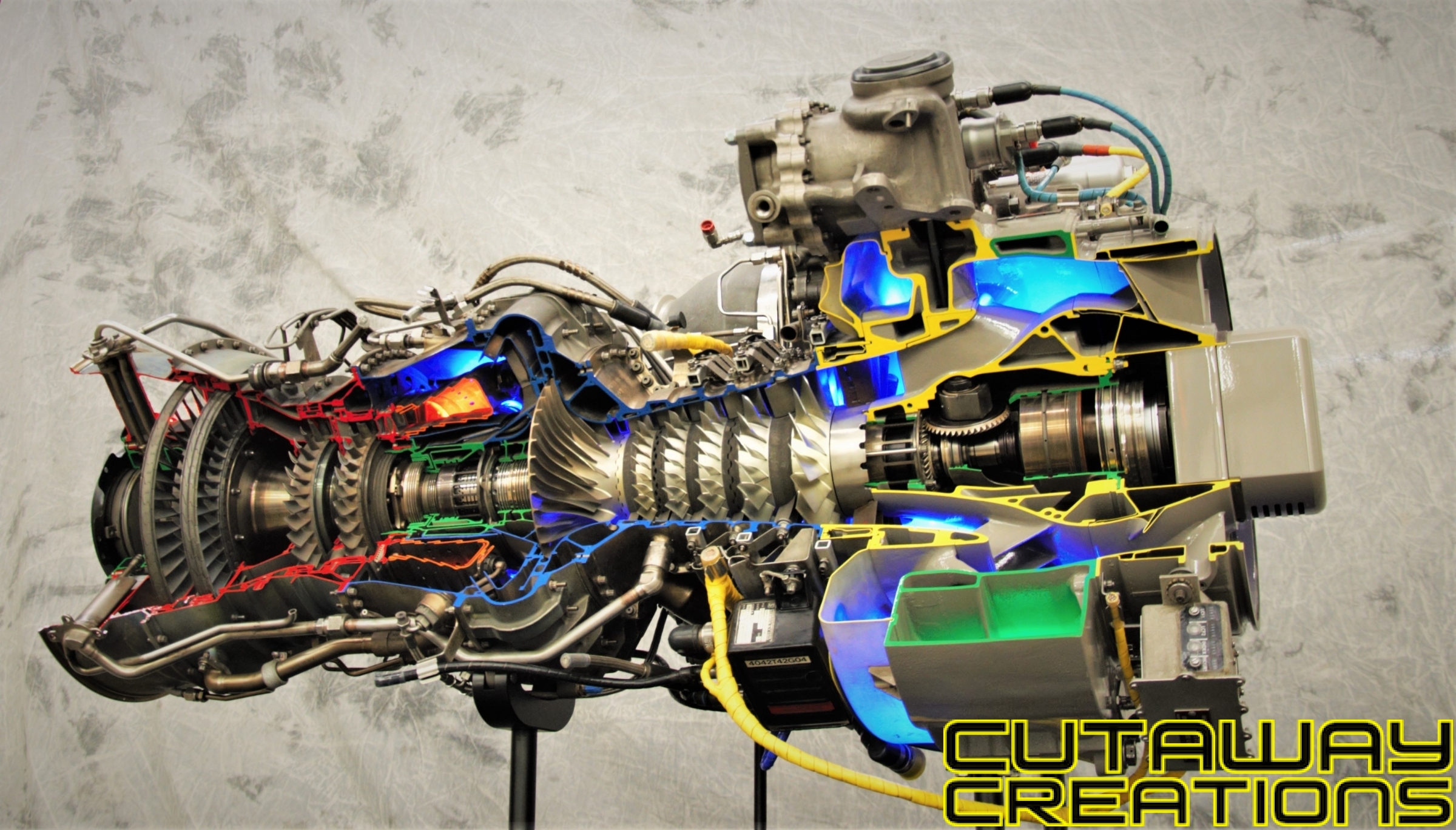 Black Hawk Ge T700 Engine Cutaway Creations