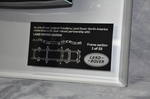 Land Rover Frame Section Plaques